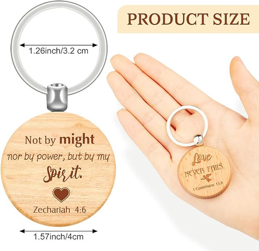 Key Chain Inspirational Quotes for Men & Women (1 verse by keyring)