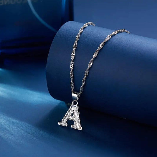 Silver Letter Necklace