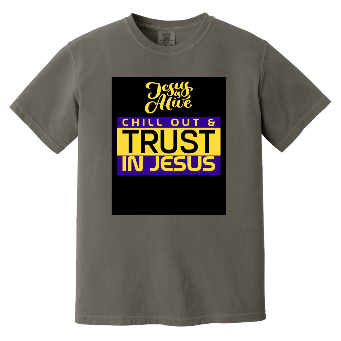 "Trust in Jesus" Heavyweight Garment-Dyed T-Shirt