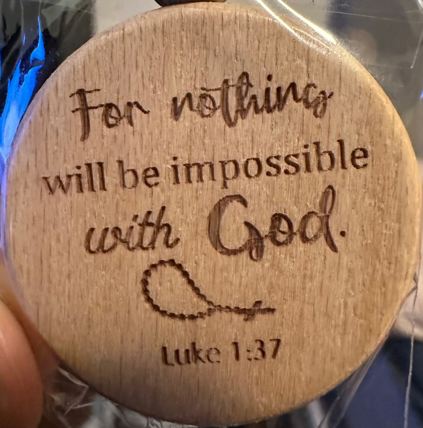 Key Chain Inspirational Quotes for Men & Women (1 verse by keyring)