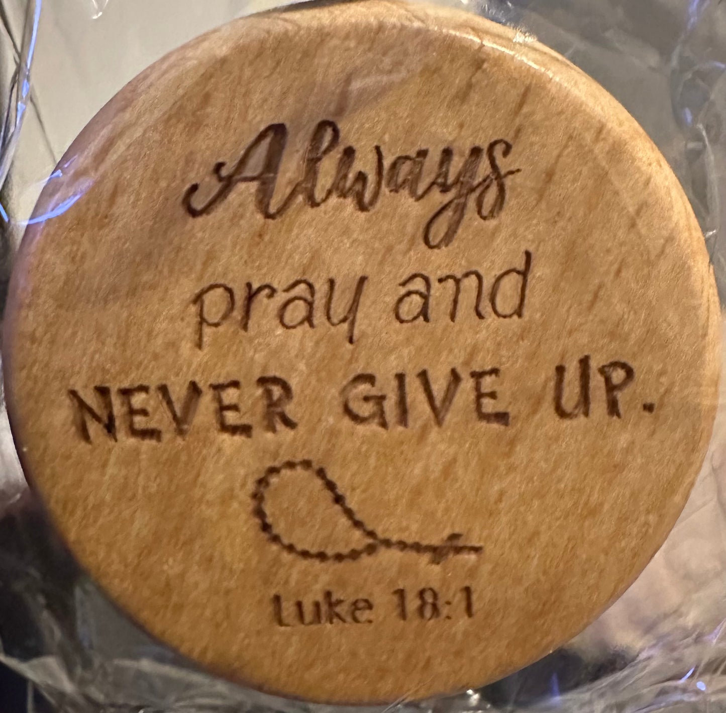 Key Chain Inspirational Quotes for Men & Women (1 verse by keyring)