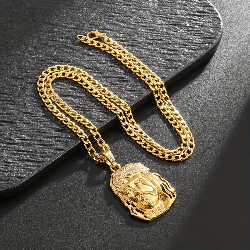 1pc Jesus Symbol Pendant Necklace