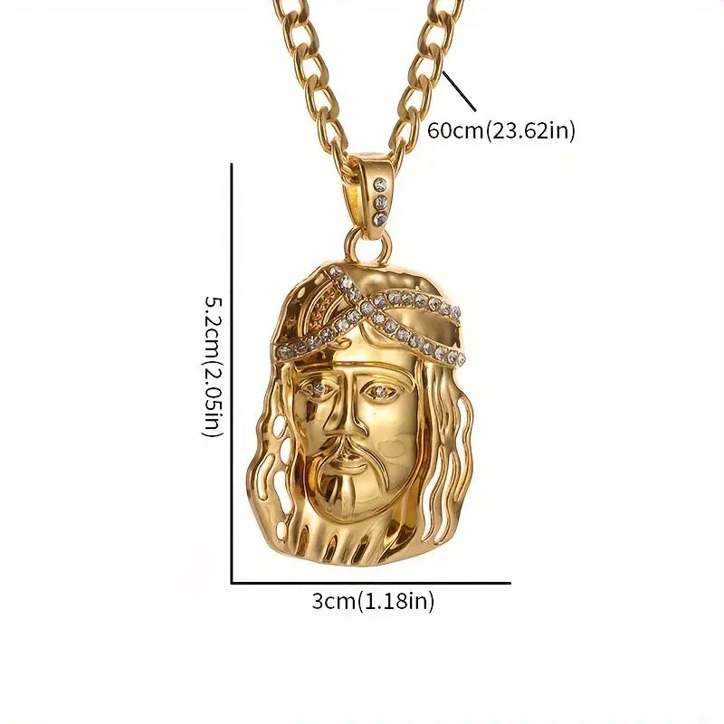 1pc Jesus Symbol Pendant Necklace