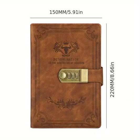 Leather Note Pad with password lock