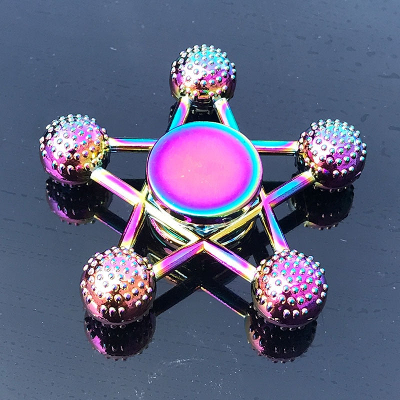 Finger Spinner Office Anxiety Relief Stress Gyro Flower / Tower / Spider Metal Hand Spinner Tri Spinner Model
