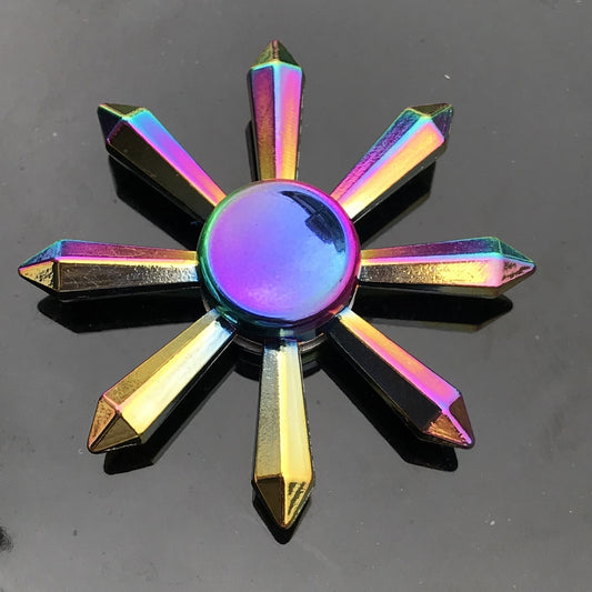 Finger Spinner Office Anxiety Relief Stress Gyro Flower / Tower / Spider Metal Hand Spinner Tri Spinner Model