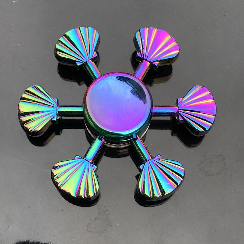 Finger Spinner Office Anxiety Relief Stress Gyro Flower / Tower / Spider Metal Hand Spinner Tri Spinner Model