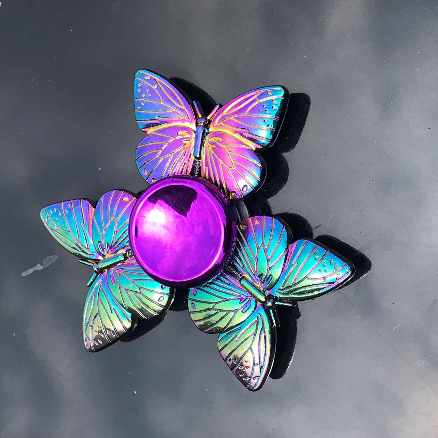 Finger Spinner Office Anxiety Relief Stress Gyro Flower / Tower / Spider Metal Hand Spinner Tri Spinner Model