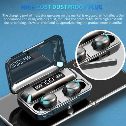 Bluetooth Earphones 2200mAh Charging Box Wireless Headset with Mic Sports Waterproof Earbuds